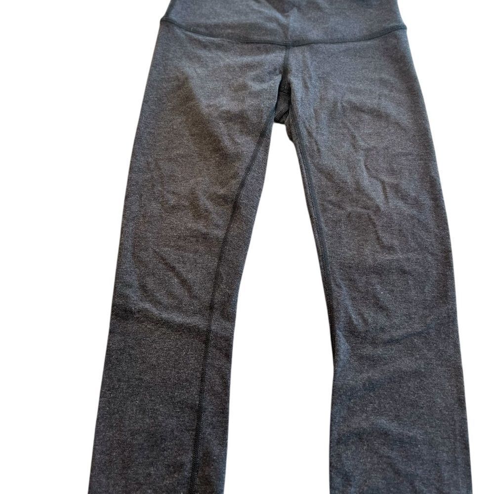 Lululemon Wunder Under Luon Crop Leggings Gray | Size